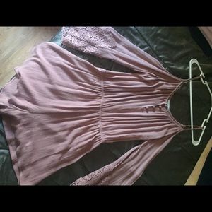 light pink ( rose gold ) romper